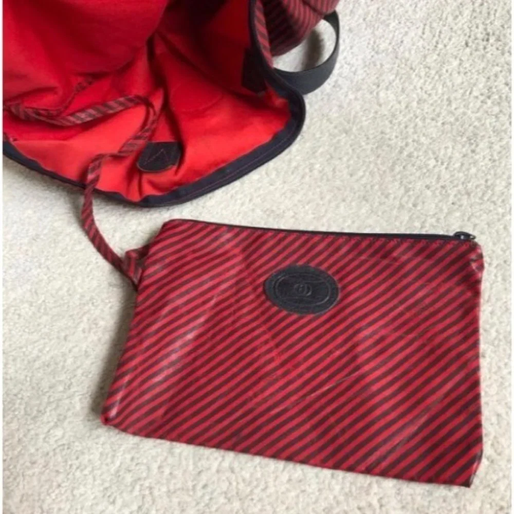 Gucci Vintage Striped Weekender Duffle Bag - Picture 5 of 8